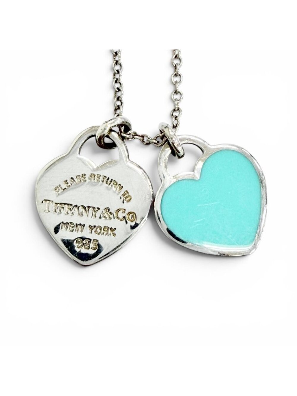 Tiffany & Co Return to Tiffany Mini Double Heart Tag Pendant